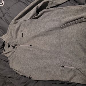 Nike Gray Quarter-Zip Pullover